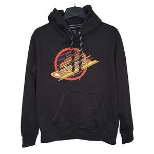 NHL Vancouver Canucks Men's Hoodie Size M Black Fleece Cozy Hockey Sports Logo